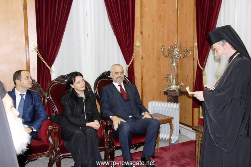 Премьер-министр Албании гн Энди Рама наносит визит в Патриархат
