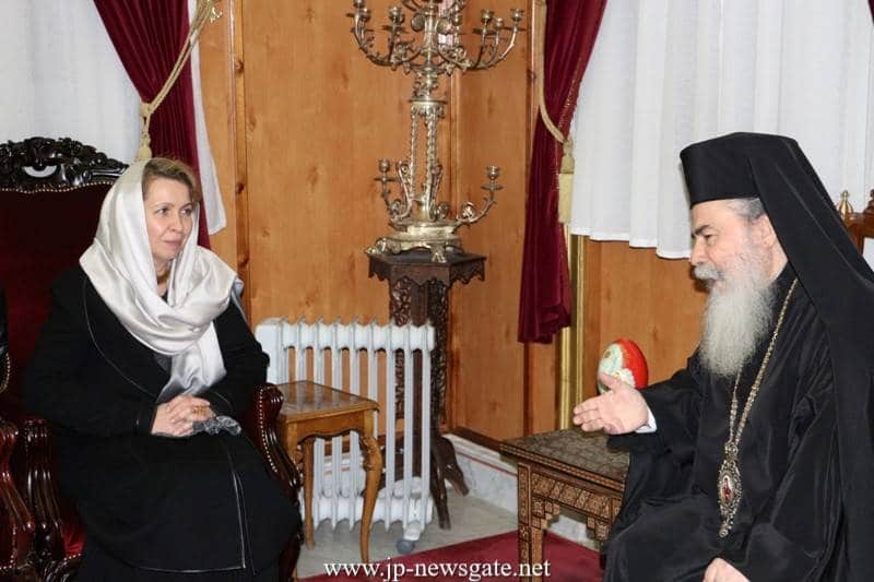 The Patriarch meets with Ms Medvedeva
