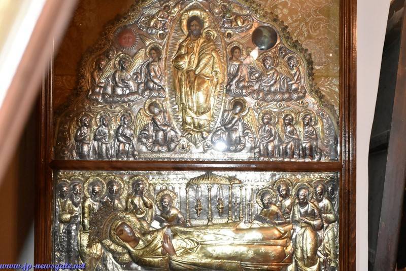 Fine icon decorating the interior of St Constantine Church