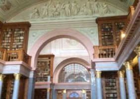 View of the Library at the Pannonhalma Abbey