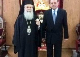 The new Ambassador of Greece to Israel visits the Patriarchate