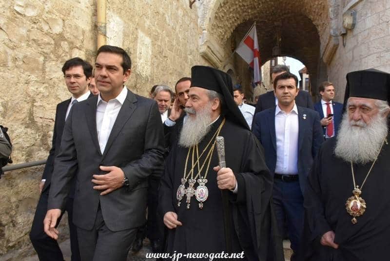 The Greek Prime Minister with His Beatitude