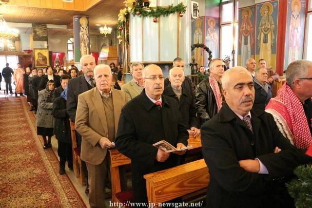The pious congregation in Beit Sahour