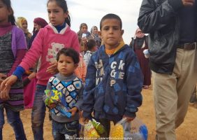 Дети лагеря беженцев Бадия в Иордании