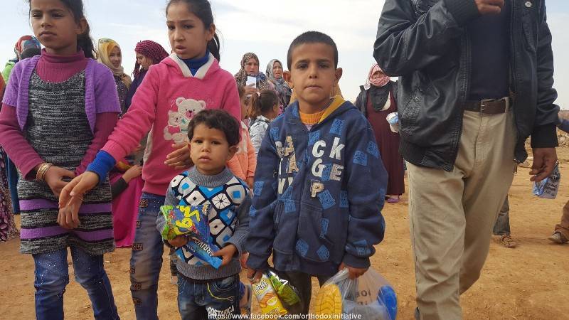 Дети лагеря беженцев Бадия в Иордании
