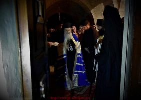 His Beatitude the Patriarch of Jerusalem leading the Vigil