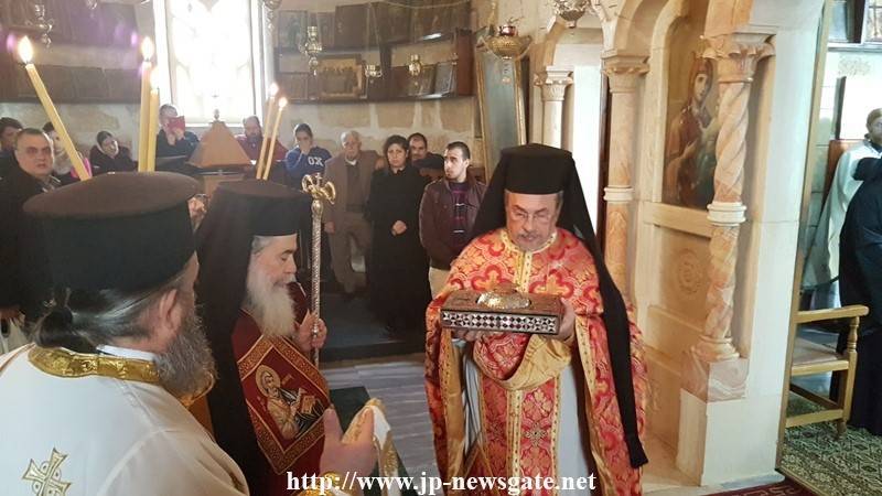His Beatitude entering the Holy Altar