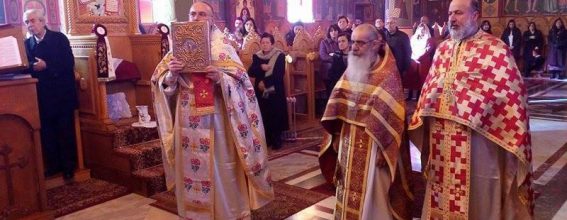 The Hegoumen of the H.M. Archimandrite Ignatios, Archimandrite Eudokimos and Dean Presbyter Christos