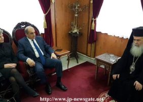 The President of the Cypriot Parliament Mr. Syllouris visits the Patriarchate