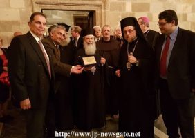 His Beatitude with the Metropolitan of Rhodes and the other guests