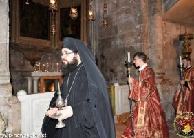 Archimandrite Thadeos and the Deacons at the incense procedure