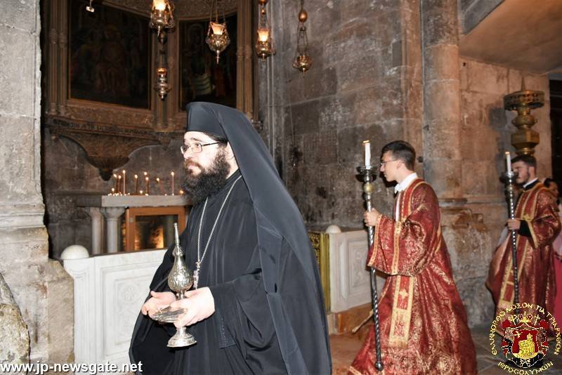 Archimandrite Thadeos and the Deacons at the incense procedure