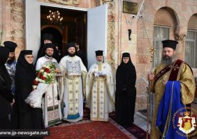 Primirea Preafericirii Sale la Biserica românească Sfântul Gheorghe