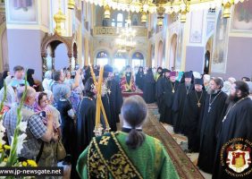 His Beatitude's welcome at the Russian Church
