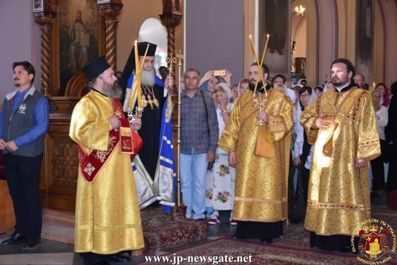 His Beatitude celebrates the Divine Liturgy at the H. Church of the Holy Trinity of MISSIA