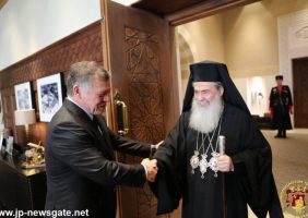 Его Блаженство Патриарх Иерусалимский наносит визит Его Величеству Королю Иордании
