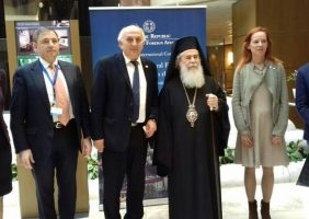 Meeting of His Beatitude the Patriarch of Jerusalem with the Chief of the Hellenic Air Force Mr. Christodoulou