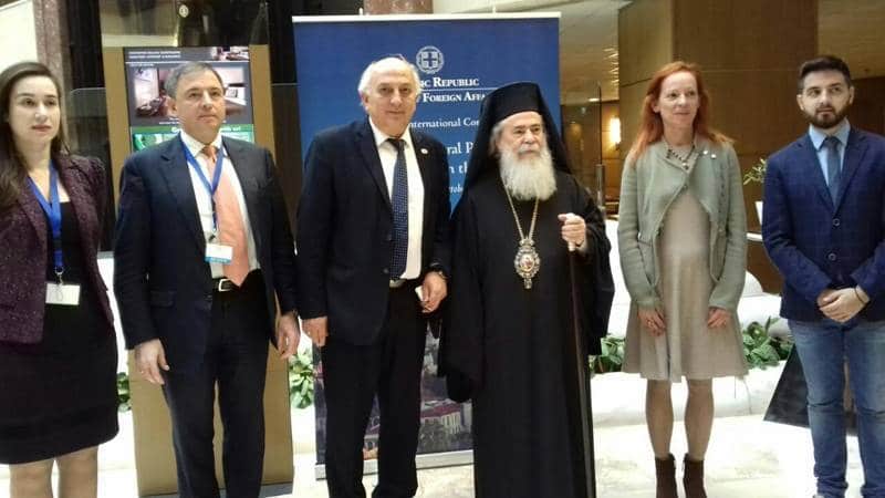 Meeting of His Beatitude the Patriarch of Jerusalem with the Chief of the Hellenic Air Force Mr. Christodoulou