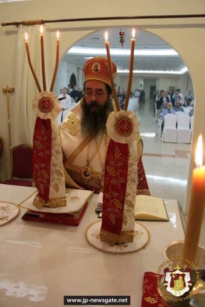 The Most Reverend Archbishop of Qatar at the Christmas Divine Liturgy