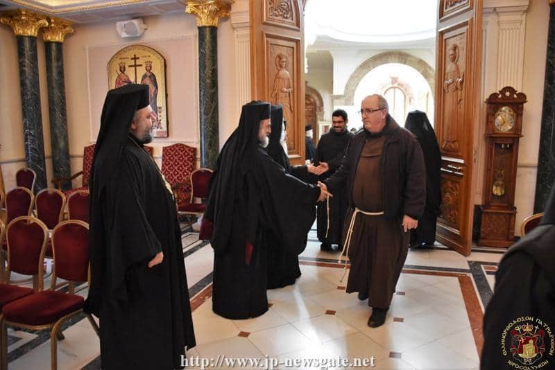 Vizita Frăției Franciscane la Patriarhie