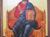 Χριστός Παντοκράτωρ-Αὐγοτέμπερα εἰς ξύλον μέ ὕφασμα.