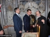 D-l Medvedev împreună cu P.F. Patriarh în interiorul Ediculei