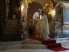 Părintele Protos Nikita în timpul Sfintei Liturghii