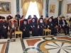 Frăția Sfântului Mormânt în sala de recepție a Patriarhiei