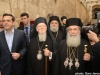 Întâi Stătătorii Bisericilor, Patriarhul Ecumenic și Patriarhul Ierusalimului, și Prim Ministrul Alexis Tsipras