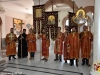 Citirea Ceasului al nouălea al Paștelui în holul Patriarhiei