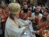Preafericitul Patriarh Teofil în timpul Sfintei Liturghii