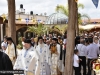 Soborul patriarhal și creștini participanți la slujbă în timpul sfintei procesiunii