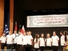 Elevii mai tineri cântă imnul Școlii Sf. Dimitrie