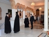 Domnul Katrougalos însoțit de Părintele Vicar Patriarhal, de Părintele Secretar General și de Părintele Dragoman