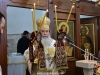 Preafericitul Patriarh Teofil al Ierusalimului în timpul Sfintei Liturghii
