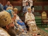 Preafericitul Patriarh în timpul împreună-slujirii patriarhale din Sf. Biserică a Mântuitorului din Moscova