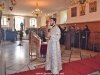 Ierodiaconul Patrichie și creștinii evlavioși participanți la Sfânta Liturghie