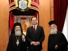 غبطة البطريرك,ووزير الخارجية اليوناني وسيادة متروبوليت كيسارية باسيليوس
