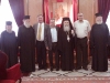 البطريرك, رئيس مجلس دير حنا ,الدكتور خليل اندراوس, السيد موهل خليلي  وعدد من اباء القبر المقدس