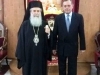 01ألسفير اليوناني الجديد في إسرائيل يزور البطريركية ألاورشليمية